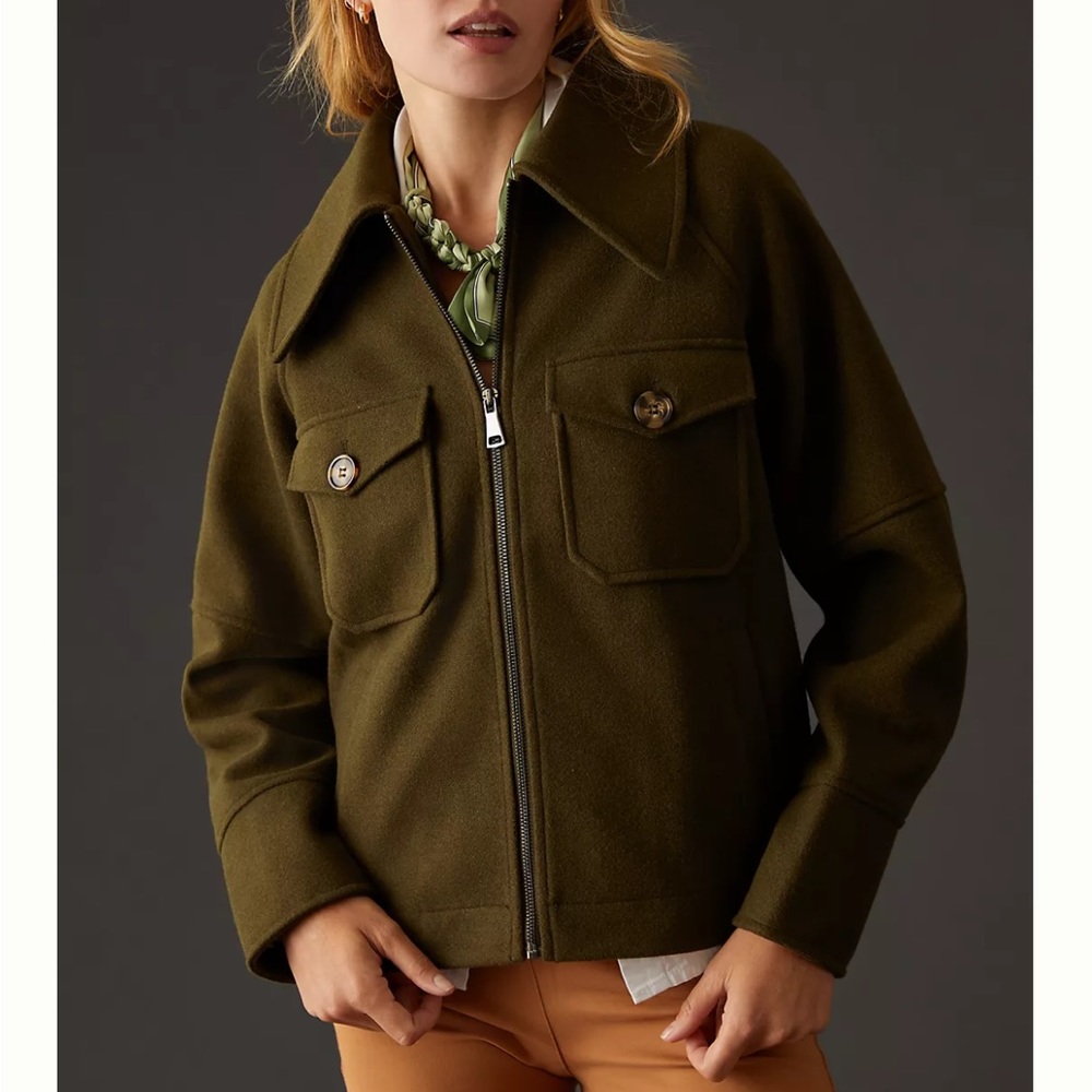 Avec Les Filles Double Knit Shirt Jacket Anthropologie